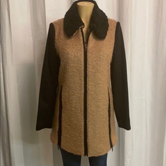 Laundry Shelli Segal Wool blend boucle Teddy coat - Picture 3 of 11